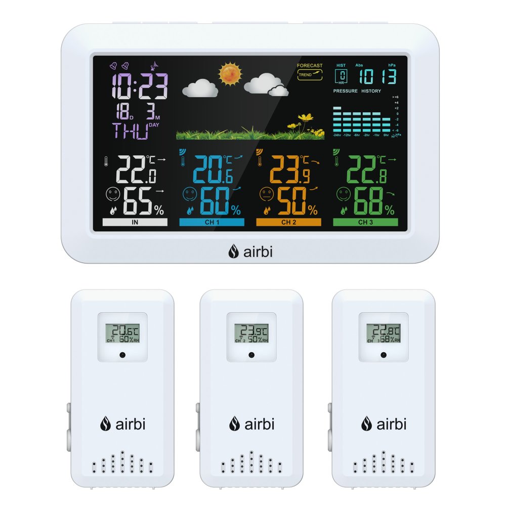 Meteostanice se 3 čidly Airbi HOME