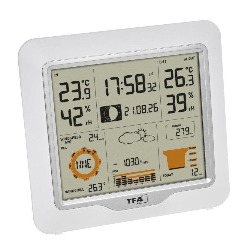 TFA 35.1177.02 - Hobby meteostanice s předpovědí počasí a integrovaným čidlem WEATHER ONE