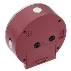 TFA 60.1034.05 - elektronický analogový budík s tichým chodem - červený