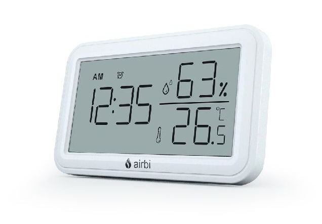 Airbi INDOOR pokojový teploměr a vlhkoměr - bílý