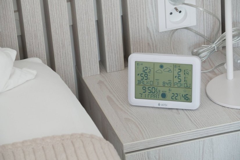 Airbi DUO - meteostanice se 2 bezdrátovými čidly