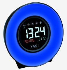TFA 60.2023.02 - MOOD LIGHT - Digitální budík se zvuky přírody a barevným podsvícením