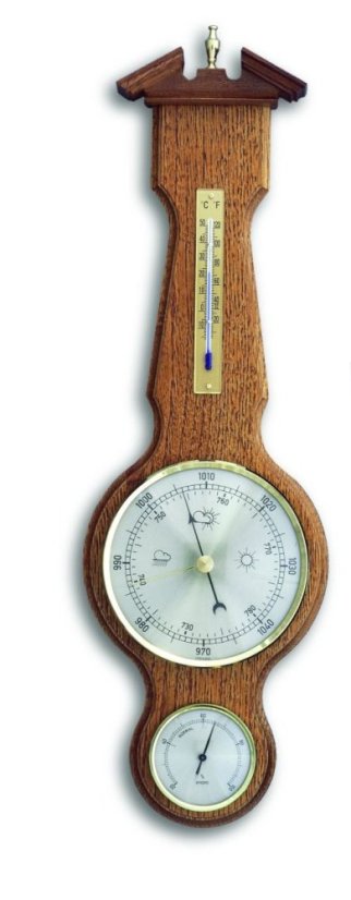 TFA 20.1047.01 - Meteostanice analogová na dřevěné podložce - dub sheraton