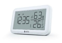 Airbi INDOOR pokojový teploměr a vlhkoměr - bílý