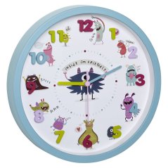 TFA 60.3051.20 - LITTLE MONSTERS - Dětské nástěnné hodiny s tichým chodem - 2. jakost