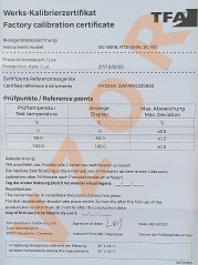TFA 14.1519.01 - Digitální profi kuchyňský vpichový teploměr s kalibračním listem