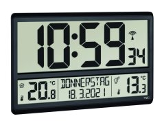 TFA 60.4521.01 - DCF nástěnné hodiny s vnitřní a vnější teplotou