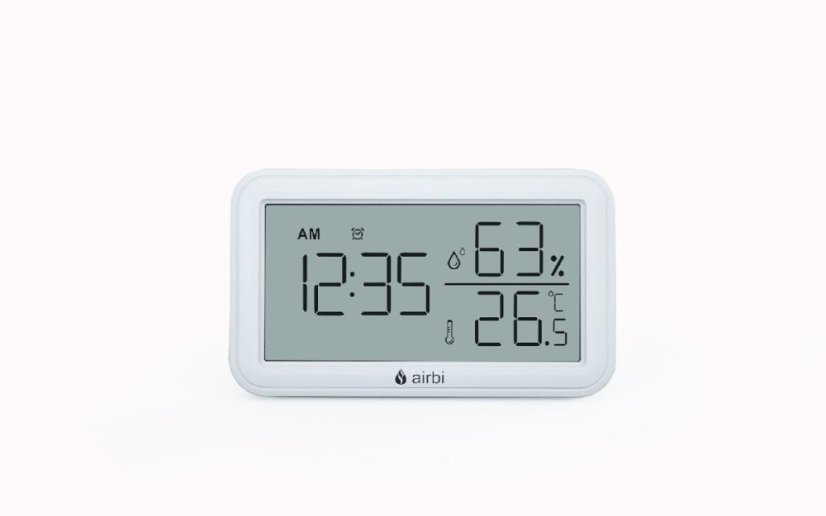 Airbi INDOOR pokojový teploměr a vlhkoměr - bílý
