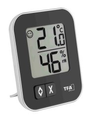 TFA 30.5026.01 - MOXX - Digitální teploměr s vlhkoměrem - černý