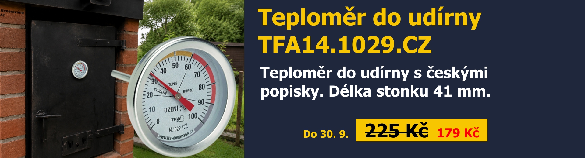 Teploměr do udírny