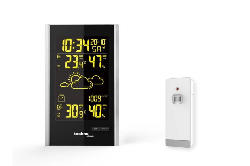 Technoline WS 9060 - Meteorologická stanice s a barevným inverzním displejem