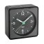 TFA 60.1013.01 PUSH - Elektronický analogový budík s tichým chodem - černý