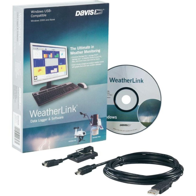 Davis 6510USB - WeatherLink - připojení na PC - USB
