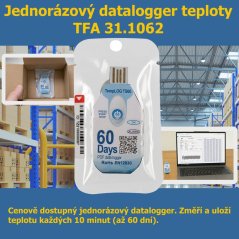 TFA 31.1062.02 - jednorázový datalogger teploty TempLOG TS60