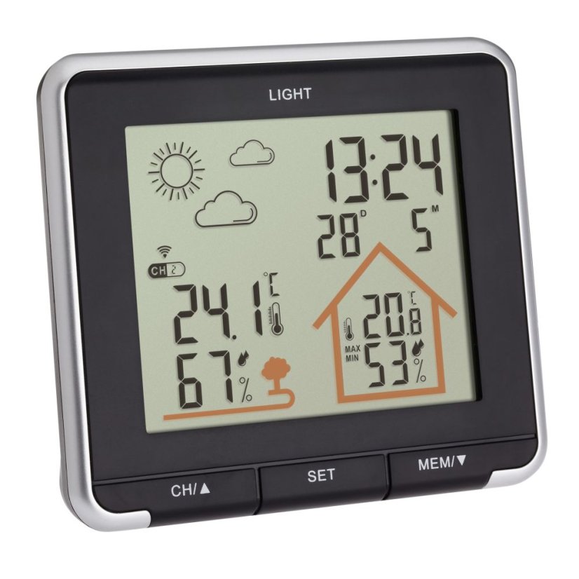 TFA 35.1153.01 - LIFE - Domácí meteostanice s předpovědí počasí - černá