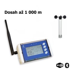 Navis Bezdrátový měřič rychlosti větru s dlouhým dosahem WL13X-WS