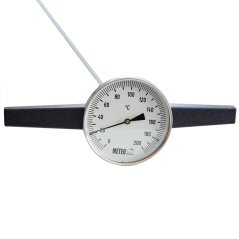 Meteoshop vpichový tyčový teploměr - 150 cm - rozsah 0 až +200 °C