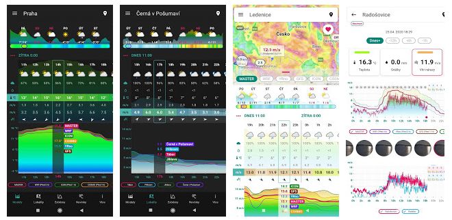Náhled aplikace Počasí Meteo