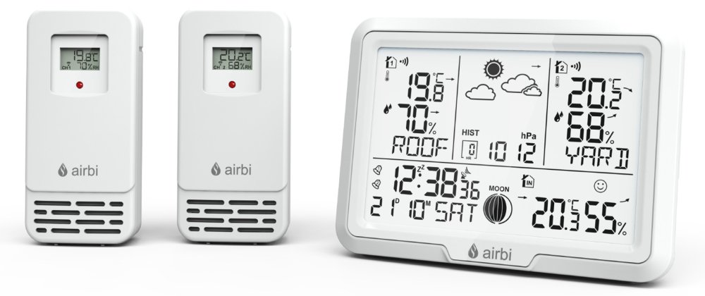 Airbi DUO má dvě bezdrátová čidla